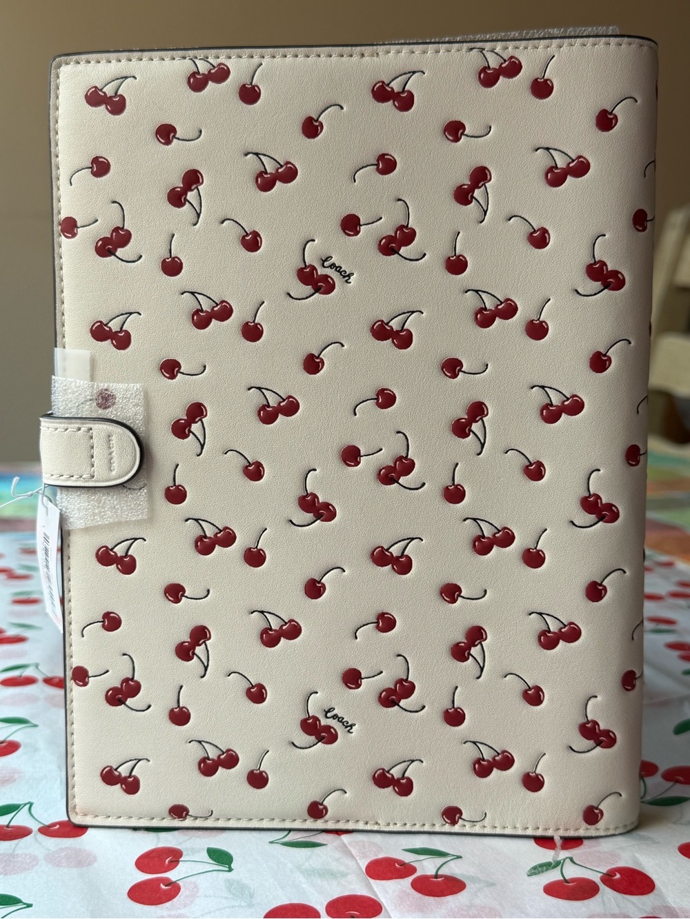 🍒 COACH CHERRY PRINT NOTEBOOK 🍒 NWT 🍒 - Picture 5 of 16